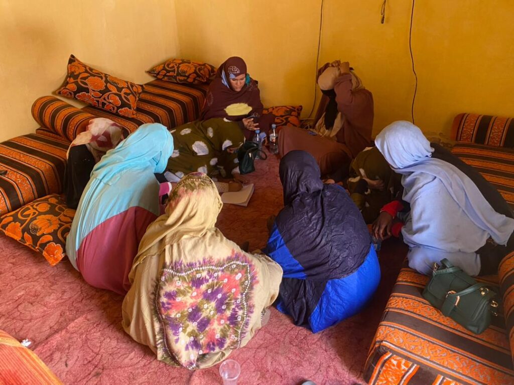 Femmes championnes participate in a vaccination supervision activity where they promote vaccine uptake in their local communities. Photo Credit: The Accelerator.